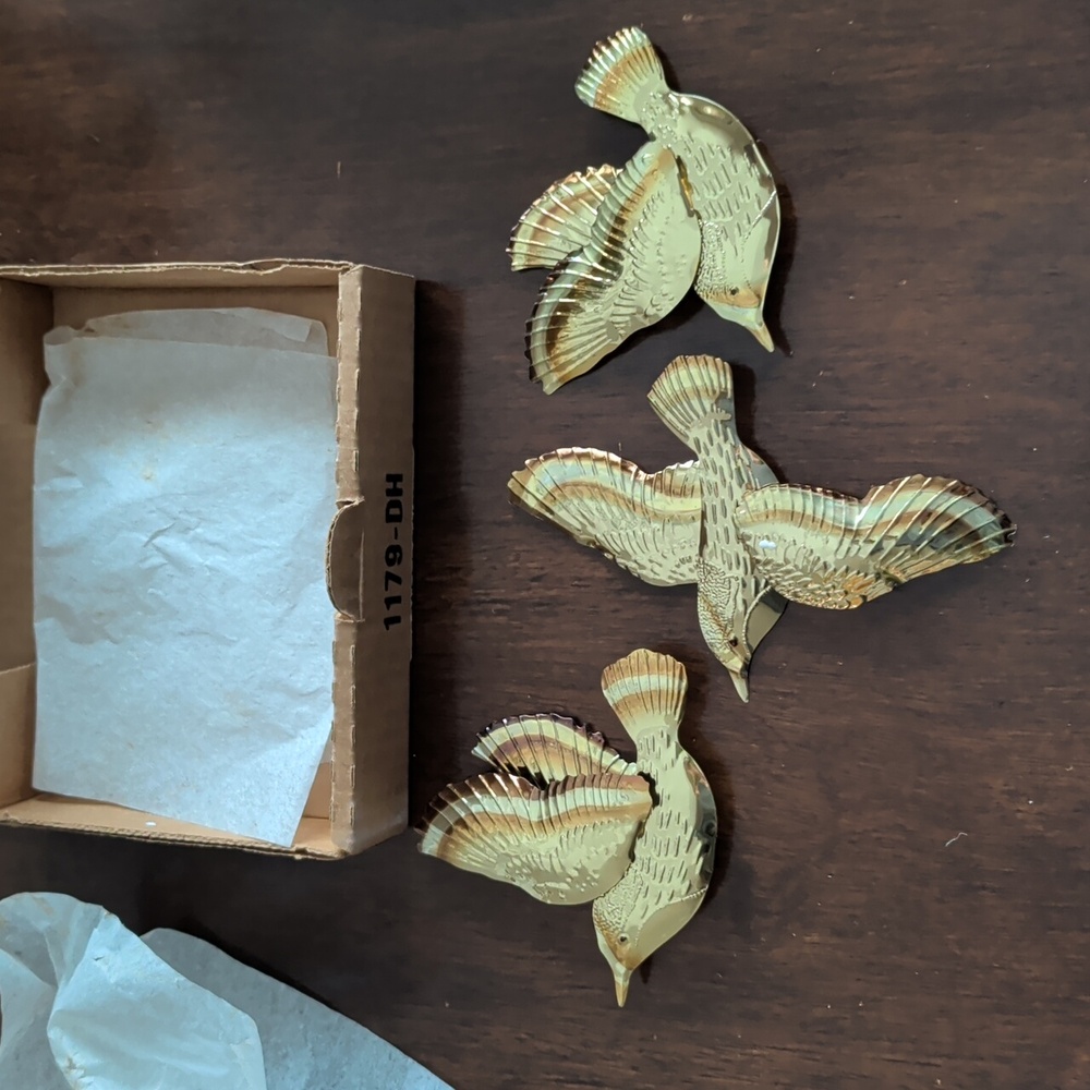 Vintage Home Interiors # 1179 DH Bird Wall Decor Set of 3. NWT